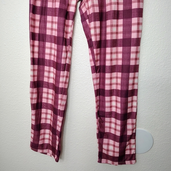 Lucky Brand Women's Plaid Pink Pants Pajamas Waist Band Sz Small Pockets NWOT - Picture 6 of 10